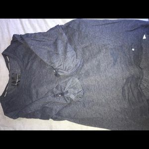 long sleeve navy blue sweater shirt